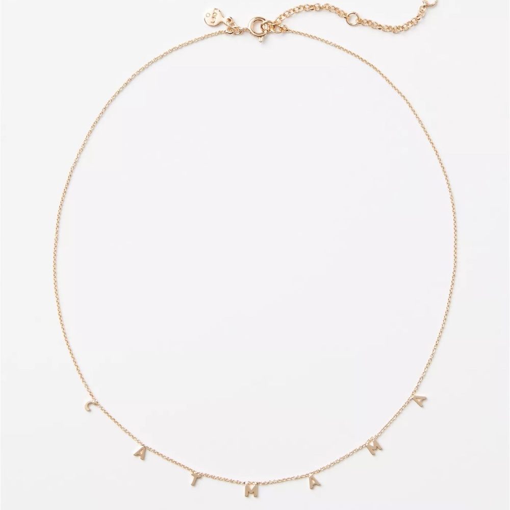 Cat Mama Gold Necklace Ann Taylor Loft Kitty Mom